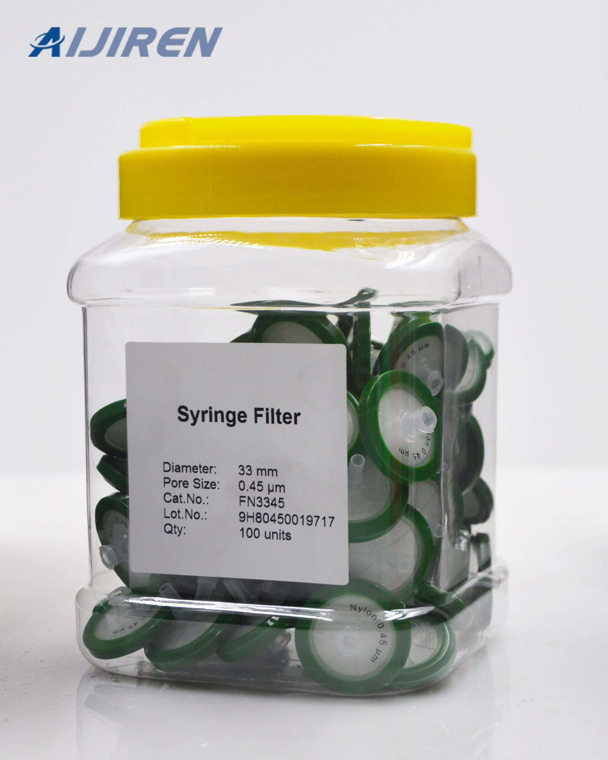 33mm Green Syringe Filter
