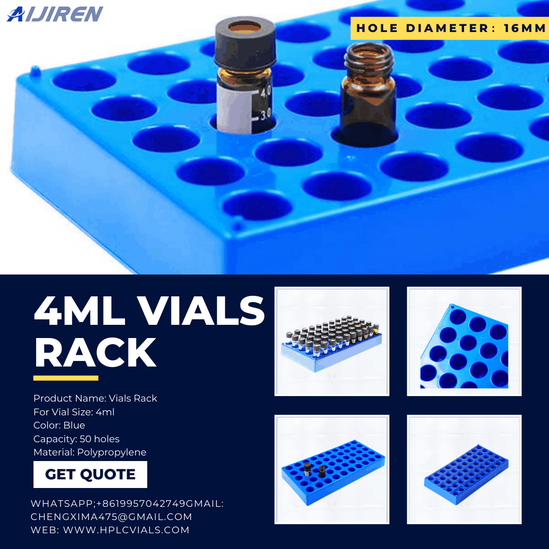 Vial Rack for 2ml Vials, 50 Holes--Aijiren Autosampler Vials