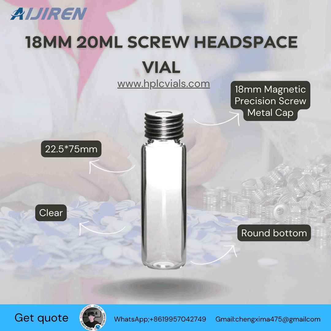 20ml headspace vial18mm 20ml Screw Headspace Vial