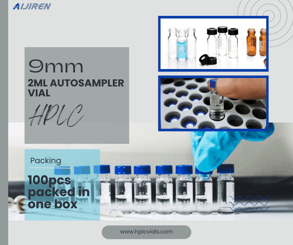 9mm autosampler vial for HPLC
