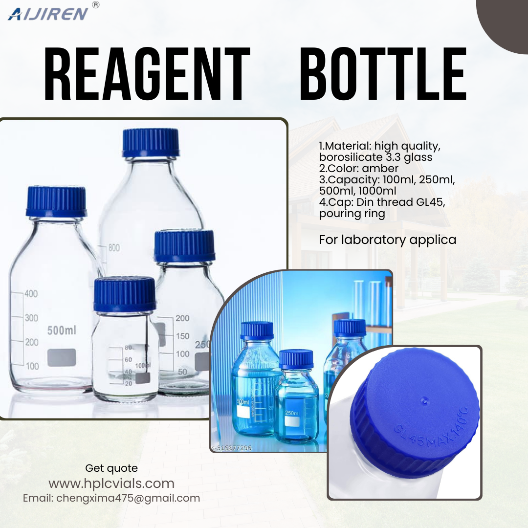 Laboratory reagent bottles