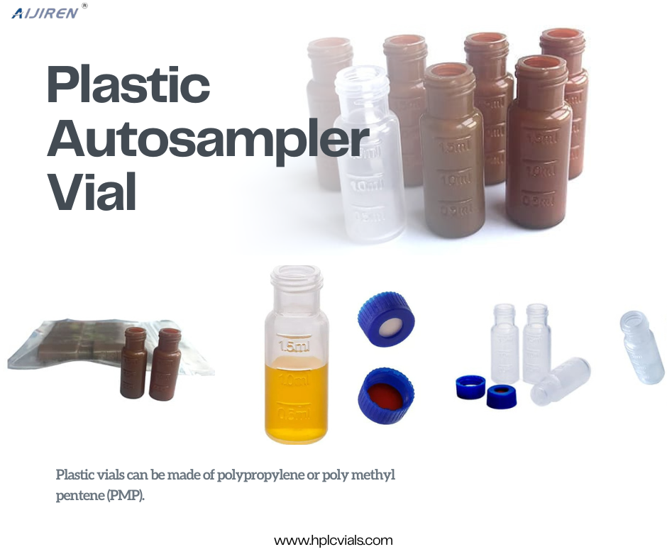 Plastic automatic sampling vial