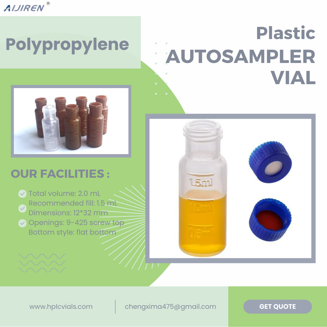 Plastic Automatic Sample Vials