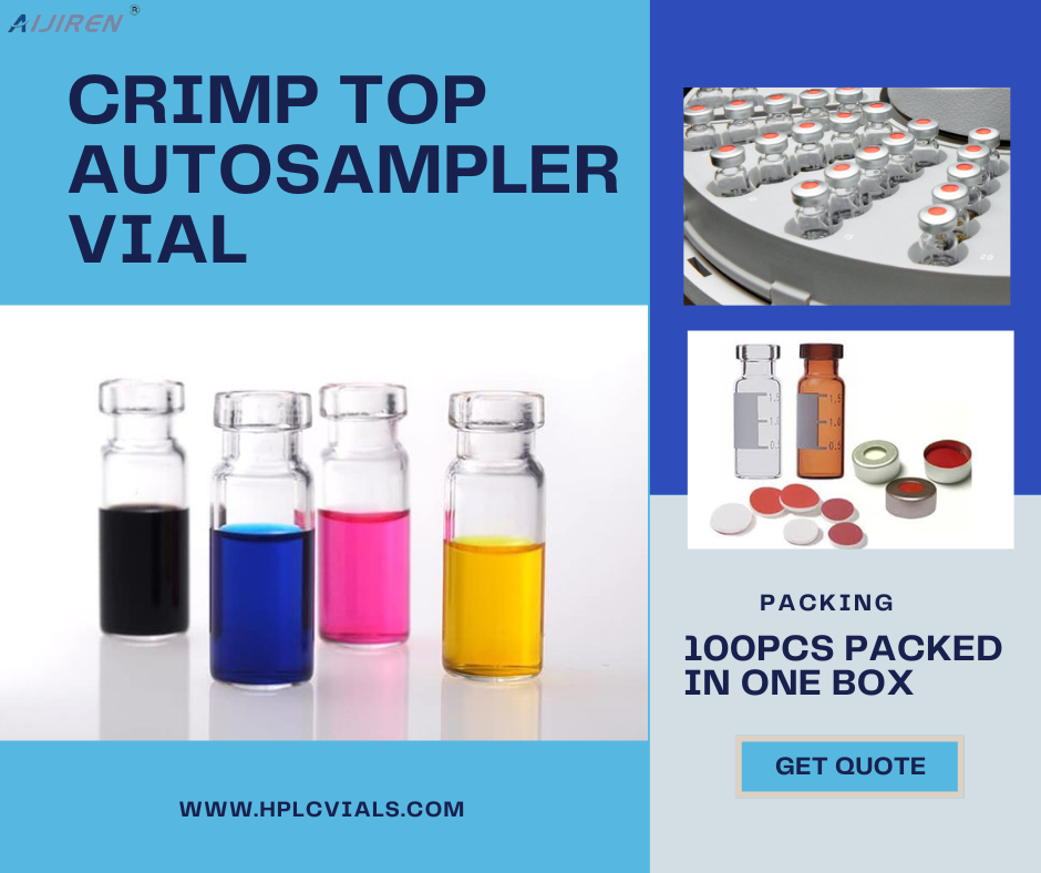 HPLC crimp top sample vials
