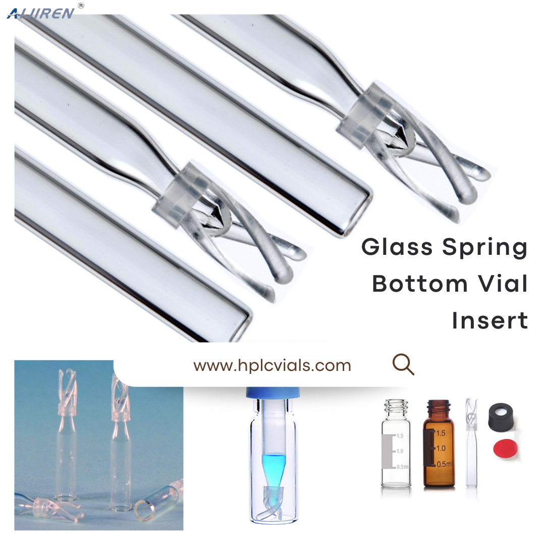 Glass Spring Bottom Vial Insert