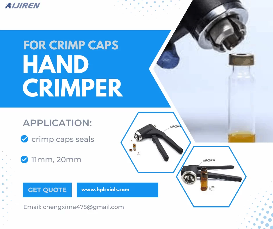 20ml headspace vialAijiren hand crimper for vials