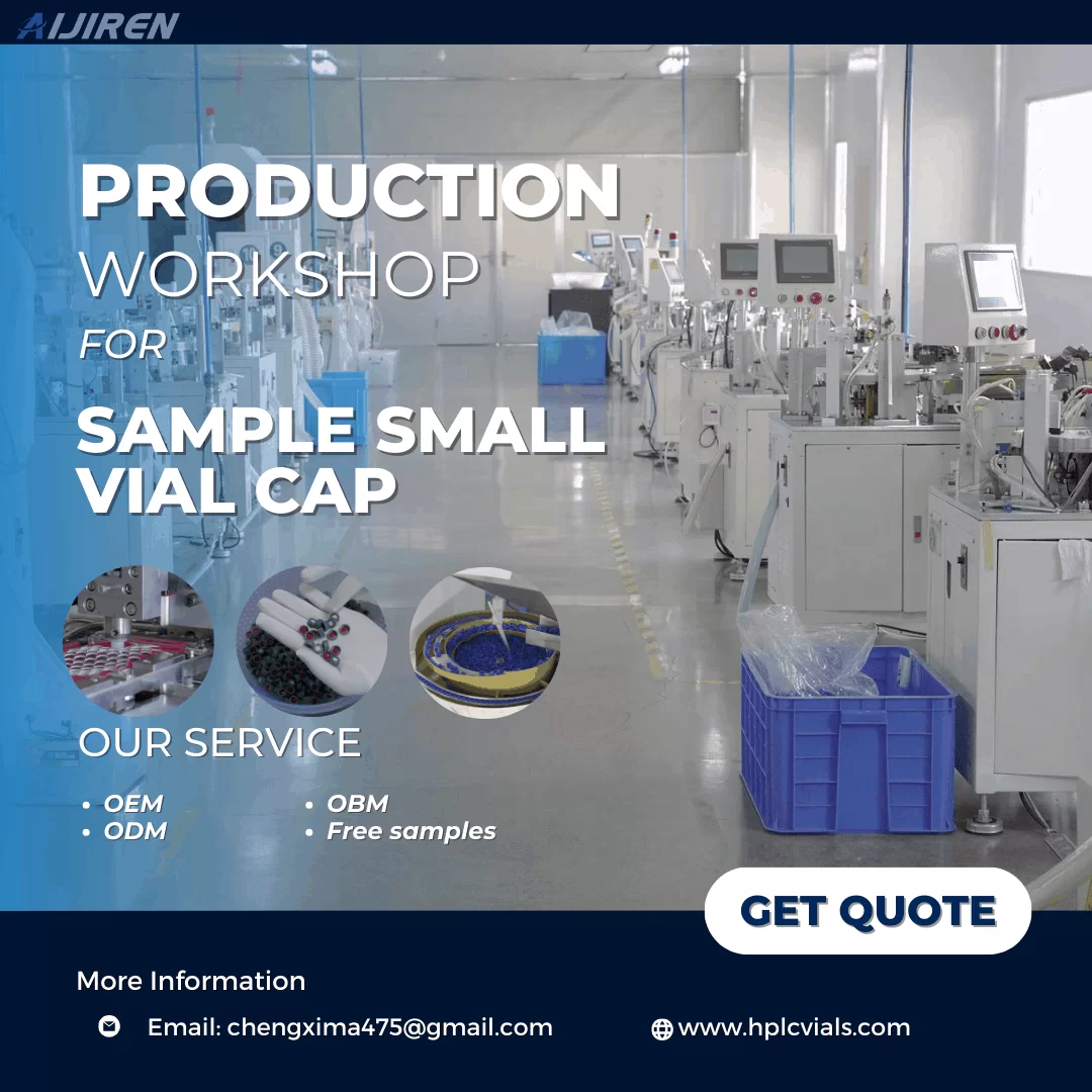 20ml headspace vialAIJIREN sample vial Caps & Septa production workshop