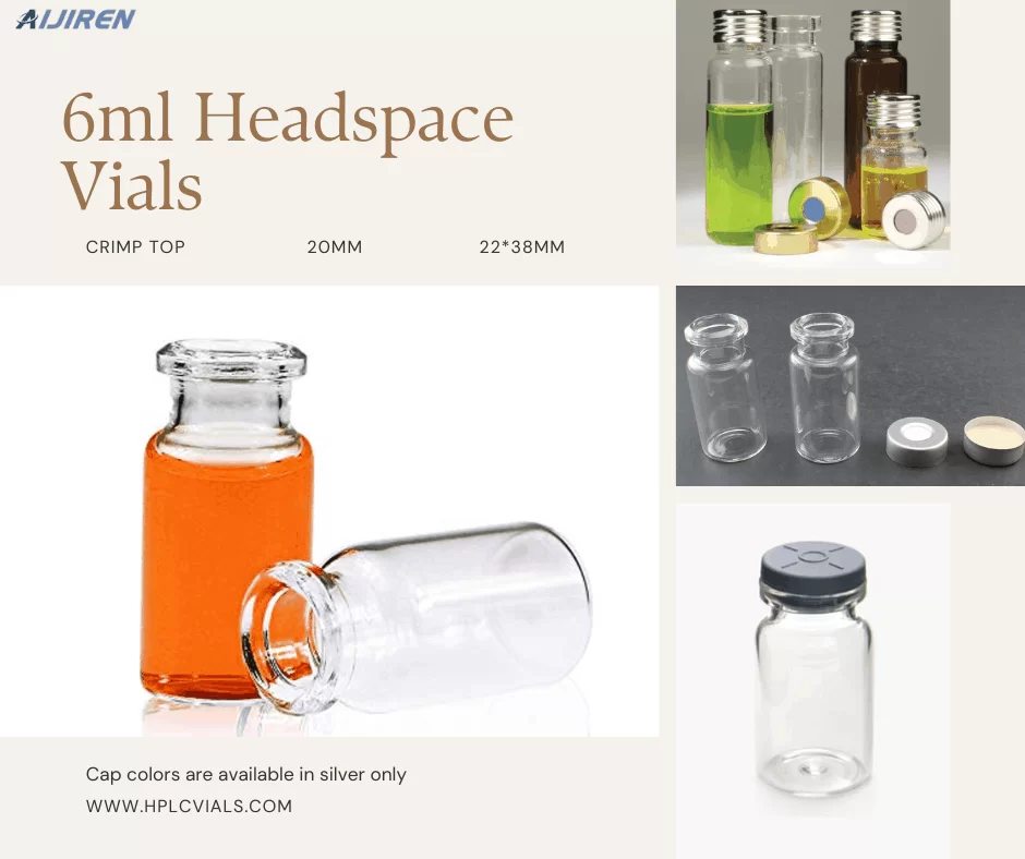20ml headspace vial6ml 20mm crimp top headspace vial