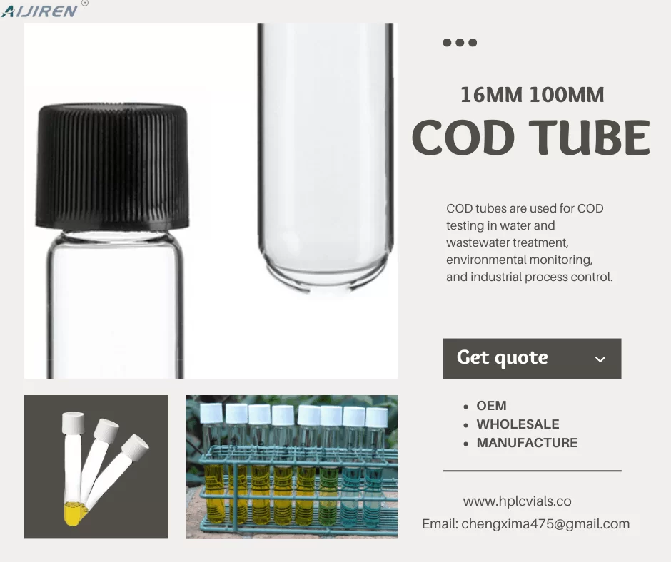 20ml headspace vialCOD test tubes