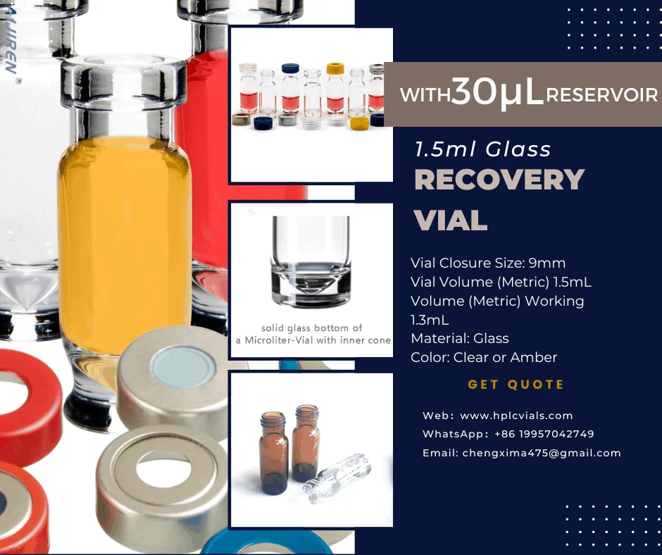 20ml headspace vialHigh recovery vial