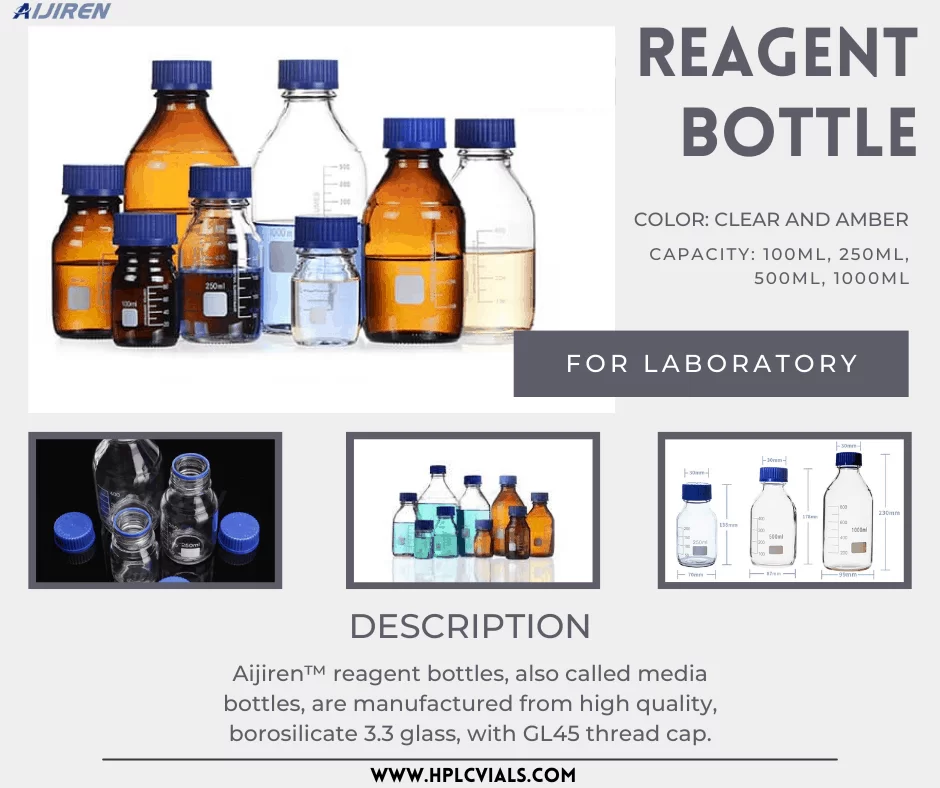 20ml headspace vialClear Reagent Bottle for Laboratory