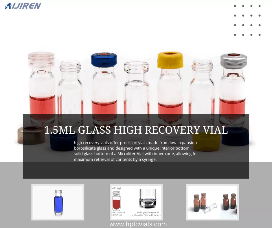 20ml headspace vial1.5ml V-shaped bottom high-recovery sample vial