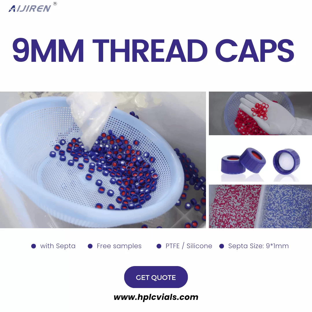 20ml headspace vial9mm short thread cap & septa