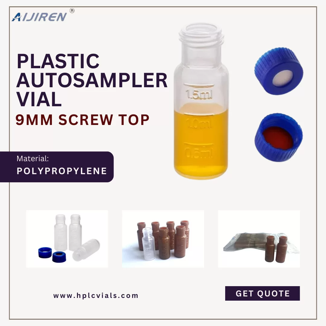 20ml headspace vial9mm Screw Top Plastic Autosampler Vial