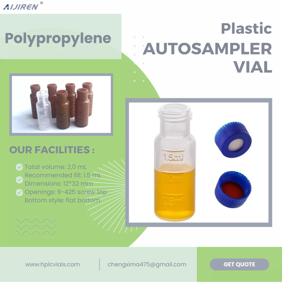 20ml headspace vialPlastic Automatic Sample Vials