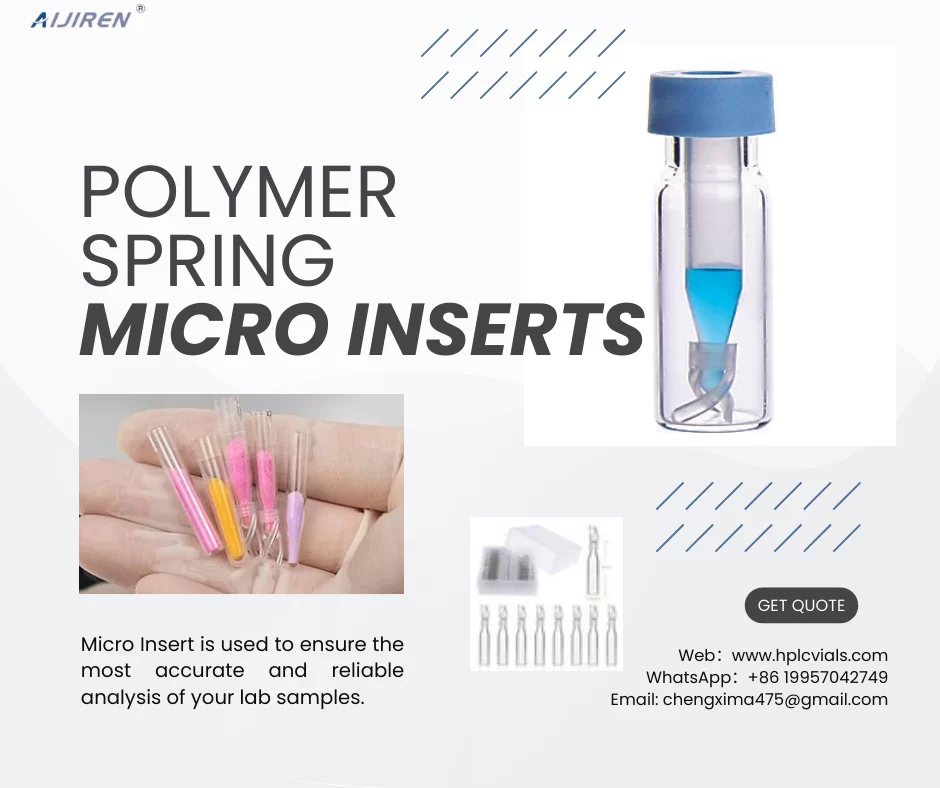 20ml headspace vialPolymer Spring Micro Inserts