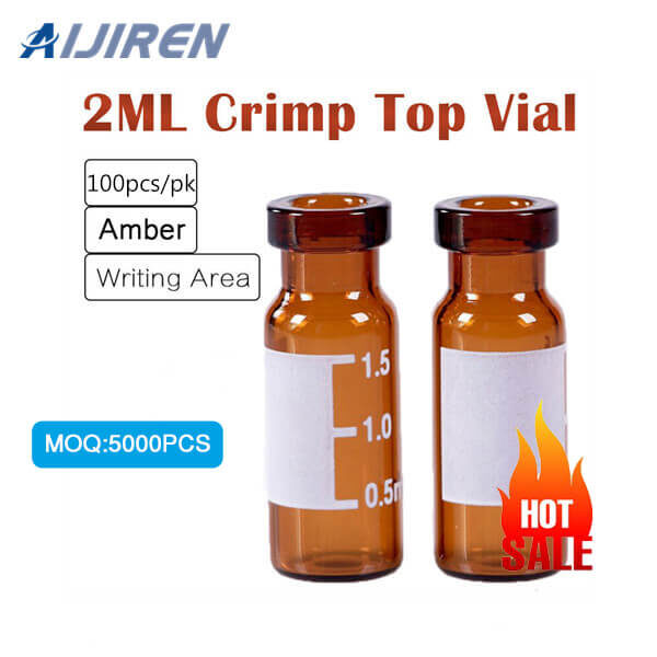 Glass Vial 11mm Clear/Amber Crimp Neck HPLC Vial