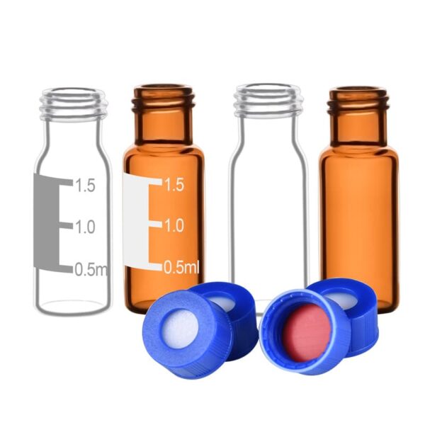 Screw Cap with PTFE/Silicone Septum for 9mm Vials