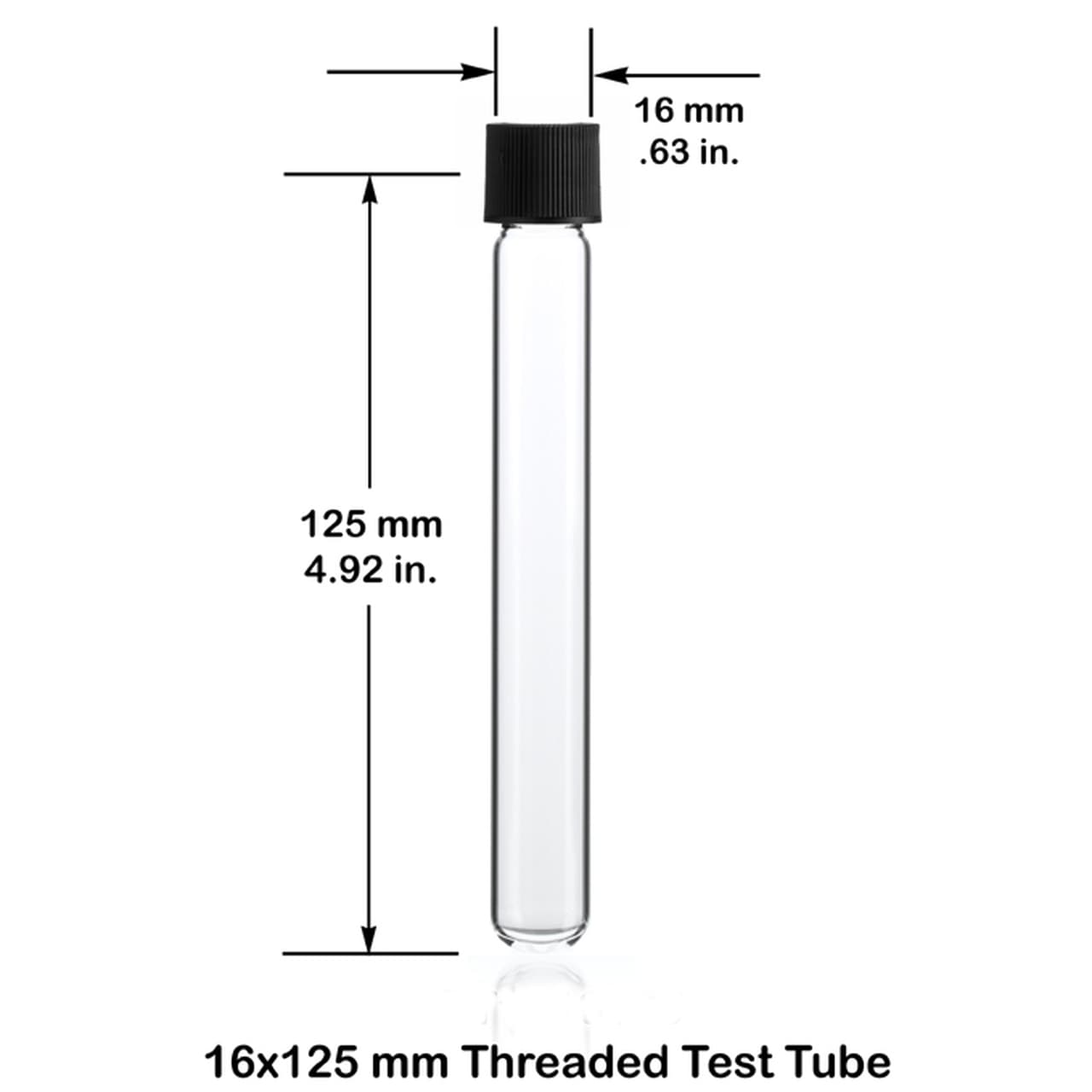 Autosampler Vials Culture Test Tubes with Screw Caps 13mm & 16mm