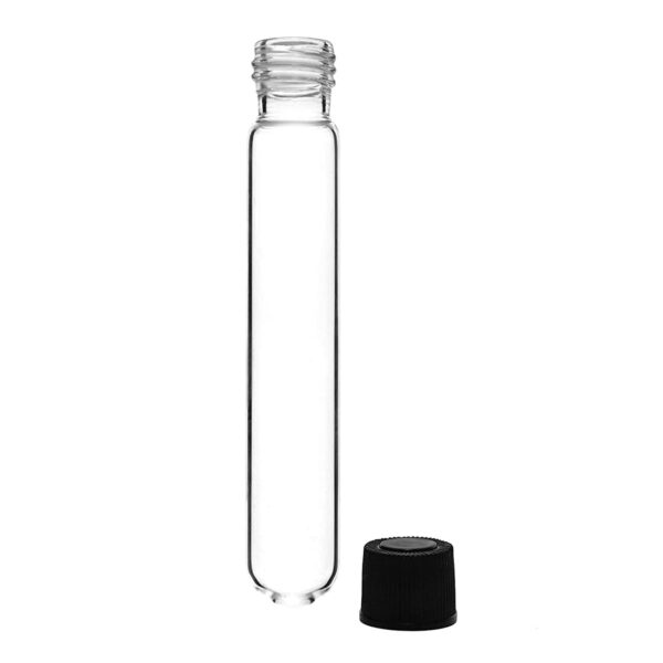 Glass Vial Culture Test Tubes with Screw Caps 13mm & 16mm